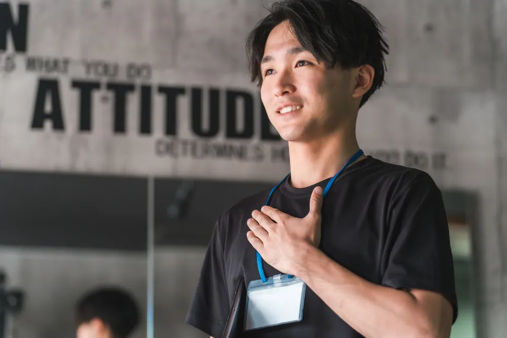 トレーニングサポートの様子